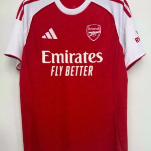 Arsenal hemmatröja röd 2025 med eget namn och nummer tryck