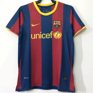 Barcelona retro hemmatröja vuxen 2010/11 klassisk matchtröja med Lionel Messi namn och nummer tryck