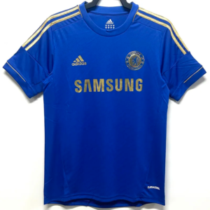 Chelsea retro hemmatröja vuxen 2012/13 kungsblå med gulddetaljer matchtröja med Cole Palmer namn och nummer tryck