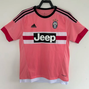 Juventus retro bortatröja vuxen 2011/12 rosa med stor svart stjärna matchtröja med Dušan Vlahović namn och nummer tryck