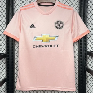 fotbollstroja-manchester-united-retro-borta-2018-2019-rosa-vuxen-eget-tryck