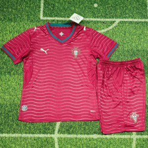 Portugal hemmatröja VM 2026 barn med eget namn och nummer tryck