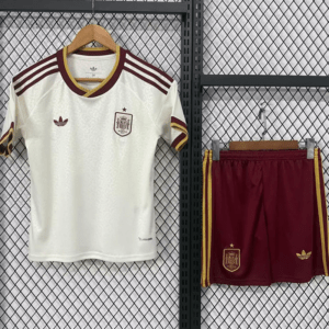 Spanien bortatröja VM 2026 barn med eget namn och nummer tryck