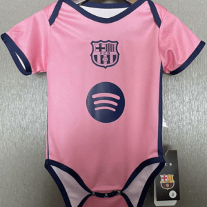 Barcelona babykläder 2026 rosa krypoverall för baby