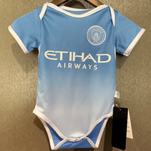Manchester City babykläder 2026 hemma krypoverall för baby