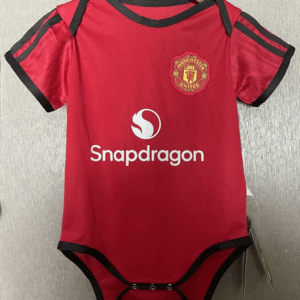 Manchester United babykläder 2026 hemma krypoverall för baby