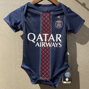 PSG babykläder 2026 hemma krypoverall för baby