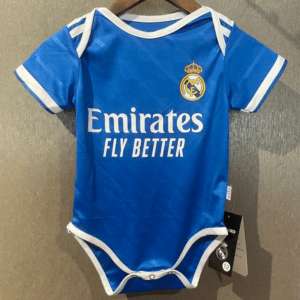 Real Madrid babykläder 2026 blå krypoverall för baby