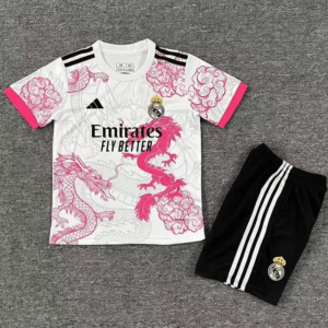 Real Madrid träningströja 2026 rosa barn med eget namn och nummer tryck