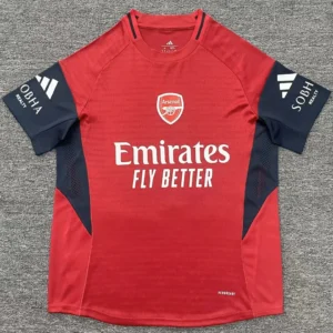 Arsenal träningströja röd 2026 med eget namn och nummer tryck