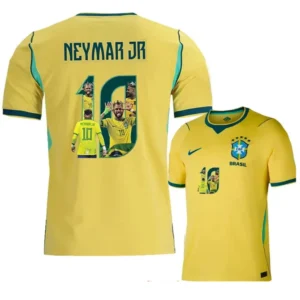 Brasilien hemmatröja gul Neymar Jr 10 Player Version 2026 med VM patch