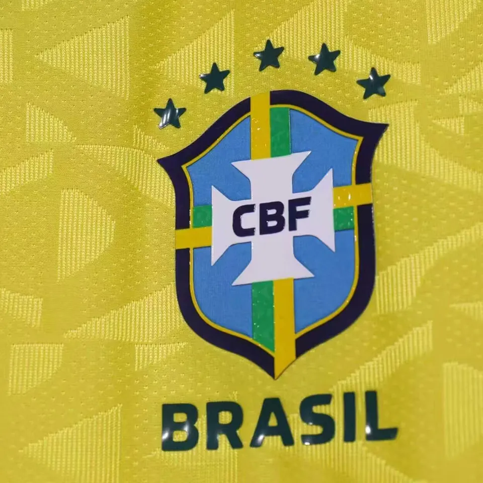 Brasilien hemmatröja gul Neymar Jr 10 Player Version 2026 med VM patch tryck