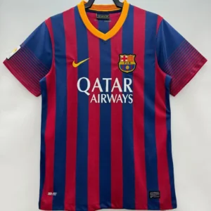 Barcelona hemmatröja retro 2013/14 framsida eget namn nummer tryck