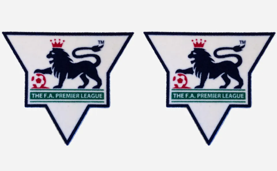 Detalj patch och klubbmärke Manchester United bortatröja retro 1998/99