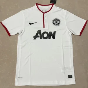Manchester United bortatröja retro 2013/14 framsida hel AON eget namn nummer tryck