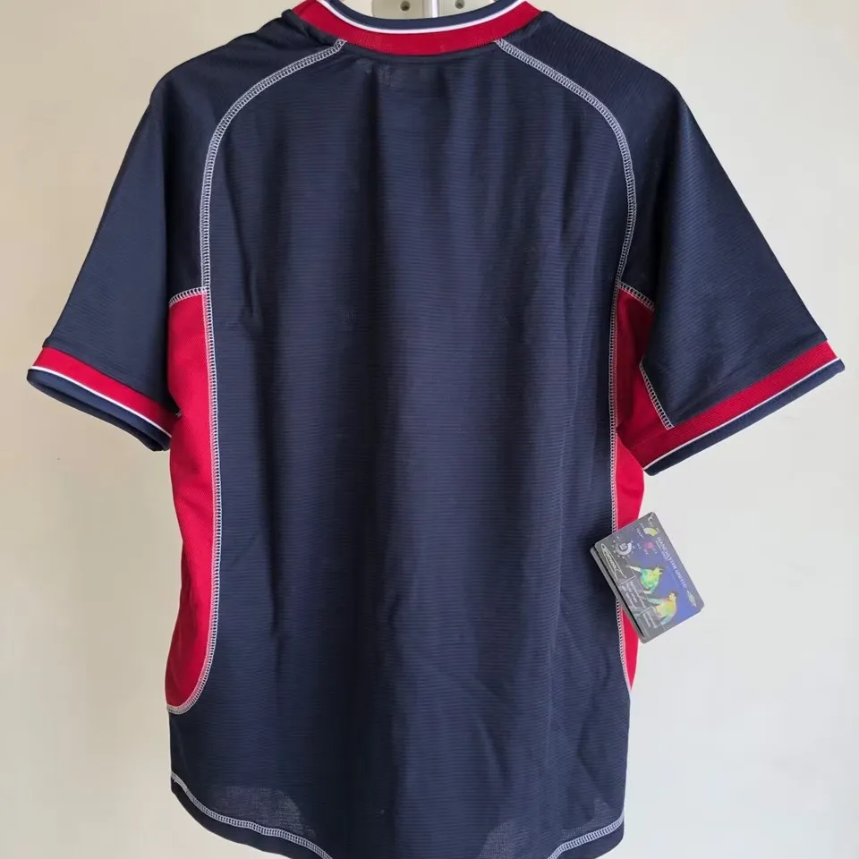 Manchester United tredjetröja retro 2001/02 baksida med namn och nummer