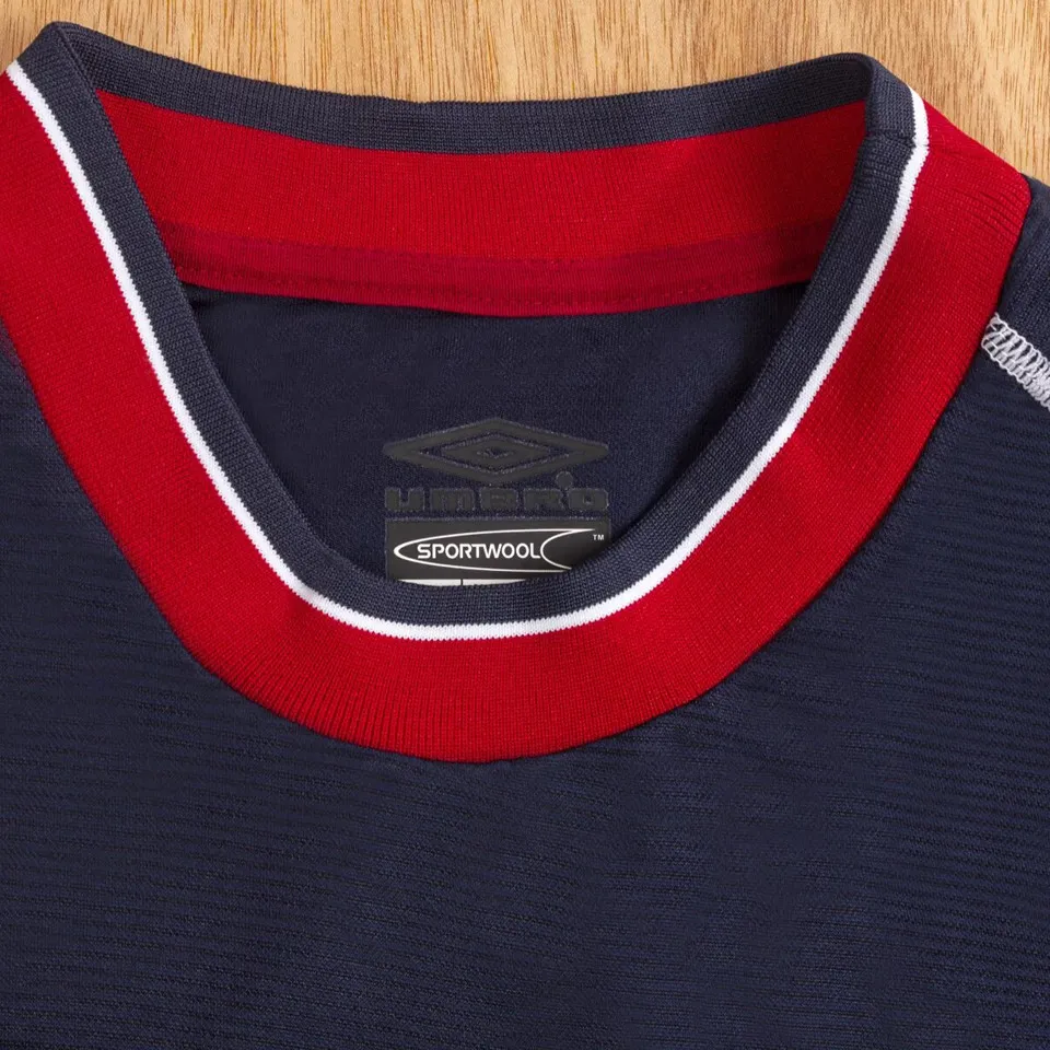 Manchester United tredjetröja retro 2001/02 baksida med namn och nummer krage