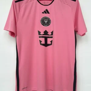 Messi Inter Miami hemmatröja pink 2025 med MLS patch
